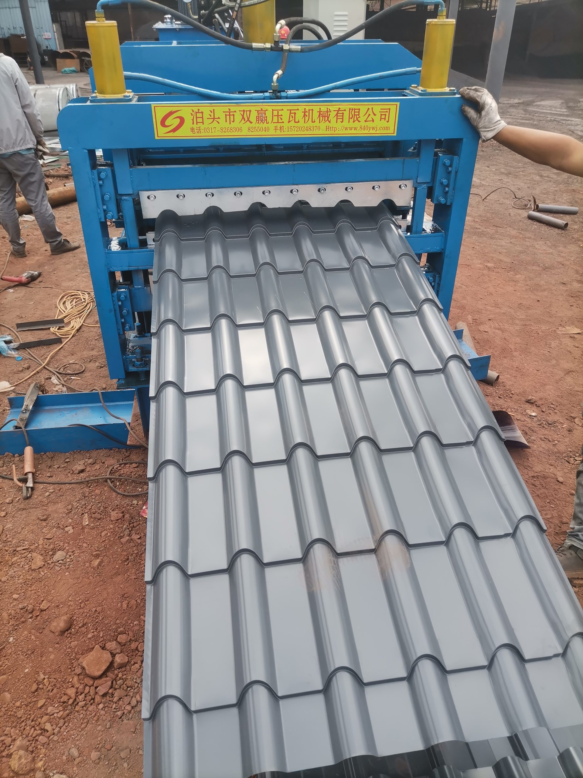 Glazed Tile Color Steel Roll Forming Machine